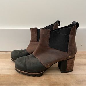 Sorel heeled Emelie H20 Chelsea boot